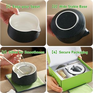 Bol Chawan <span class=keywords><strong>Matcha</strong></span> en céramique à la mode Nouveau design Fouet <span class=keywords><strong>Matcha</strong></span> en bambou <span class=keywords><strong>Kit</strong></span> De <span class=keywords><strong>Matcha</strong></span> avec boîte - Product Image 5