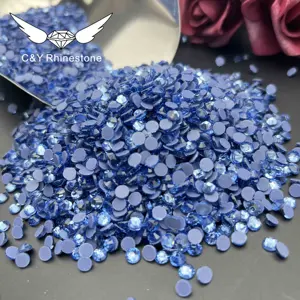 CY Light Sapphire Fashion Flatback Hotfix Wholesale Ss10 Hot Fix Flat Back Rhinestones Bulk