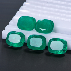 แก้วอัญมณี Paraiba ทรงสี่เหลี่ยมอัญมณีทรงเหลี่ยมขนาด6*8ชิ้นทำจากแก้วอัญมณีหลวมจากห้องปฏิบัติการคุณภาพสูง - Product Image 4