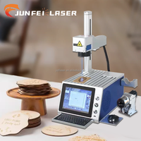 Mini Grabador Láser de Fibra JUNFEI 20W 30W 50W, Máquina de Marcado Láser de Alta Seguridad para Joyería de Metal, Anillos y Collares