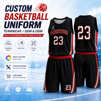 Uniformes de Baloncesto Personalizados al por Mayor, Transpirables, Antibacterianos, de Secado Rápido, Conjuntos de Camisetas de Baloncesto de Talla Grande para Adultos