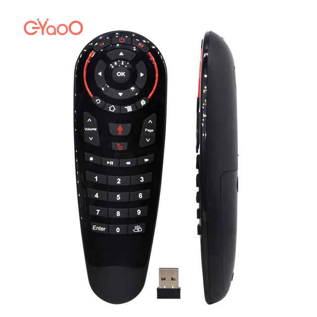 G30 2.4G Voice Control Wireless Air Mouse 33 Keys IR Learning Gyroscope Sensing Remote Control for Android Tv Box