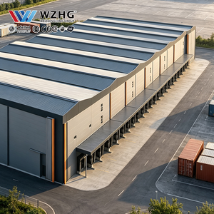 Bâtiment d'entrepôt à structure métallique pour le stockage d'inventaire de quincaillerie, options de poutres et de colonnes en profil H, options de finition du cadre en acier - Product Image 1