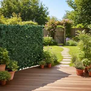 Artificial Ivy <b>Privacy</b> Fence 39 X 98 In Green Wall <b>Screen</b> Strengthened Joint Faux Hedges For Yard <b>Garden</b> Decor - Product Image 2