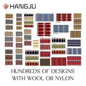 Tappetino da preghiera in Nylon blu con Design Patchwork con tappeto da preghiera musulmano per uso domestico per la moschea o la chiesa - Product Image 2