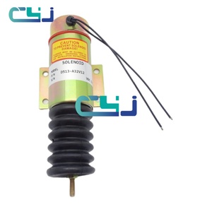 Solénoïde d'arrêt de carburant D513-A32V12 D513A32V12 2001-12E2U1 200112E2U1 pour excavatrice, électrovanne d'arrêt, électrovanne d'extinction - Product Image 2
