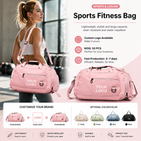 Sac de sport imperméable pour femme, grande capacité, convertible en sac à dos, avec compartiment à chaussures, pour le fitness et les voyages