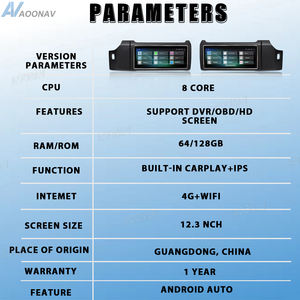 Radio de coche de 12,3 pulgadas para Range Rover Vogue L405 2013-2017 AC pantalla Panel de <span class=keywords><strong>aire</strong></span> <span class=keywords><strong>acondicionado</strong></span> sistema dual navegación GPS LHD RHD - Product Image 2