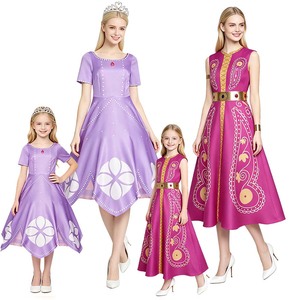 Costume da Principessa <span class=keywords><strong>Sofia</strong></span> e Principessa Amber per <span class=keywords><strong>Donna</strong></span>, per Feste di Halloween, Cosplay DISP-005 - Product Image 2