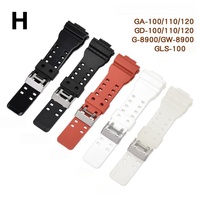 Bracelet de montre en TPU noir pour Casio DW-9052 DW-6900 GW-6900 G-6900 DW-5600 G-5600