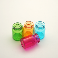 Flacon en verre de couleur personnalisée, flacons en verre de différentes couleurs, flacons de 13 mm et 20 mm avec bouchon en silicone et couvercle à clapet pour médicaments ou soins de la peau