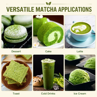 Poudre de thé vert Matcha de qualité cérémonielle à marque privée, thé biologique vapeurisé en gros pour les boissons à base de thé