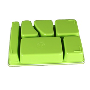 Boîte à bento en mélamine plastique réutilisable écologique, <span class=keywords><strong>plateau</strong></span> repas de style américain avec motif, pour la maison, l'école, le <span class=keywords><strong>restaurant</strong></span>, vaisselle en polycarbonate en stock - Product Image 5