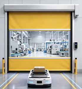 <span class=keywords><strong>Porte</strong></span> intérieure automatique étanche à haute vitesse en PVC, <span class=keywords><strong>porte</strong></span> à enroulement rapide avec rideau transparent pour lavage de voitures - Product Image 6