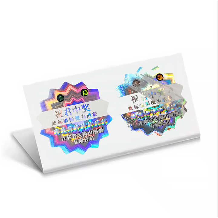 Custom Printing Security Qr Code Scratch Off Holographic Sticker Label Certificates 3d Hologram Stickers