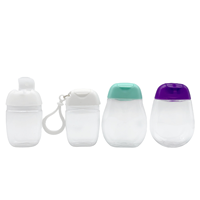 Flacon pulvérisateur antibactérien portable mini format voyage pour désinfectant pour les mains, porte-clés, flacon de parfum de poche en plastique PET imprimé UV