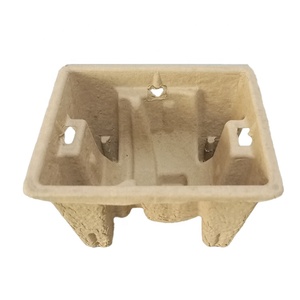 Bao bì phân hủy sinh học đúc các tông khay giấy tái chế bột giấy chèn tái chế Khay giấy - Product Image 6