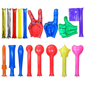 Wholesale Custom Logo Multiple Shapes Balloon Inflatable Thunder Cheering Stick Tool for Atmosphere Advertising Game Fan Product