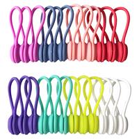 Attaches-câbles magnétiques en silicone réutilisables, organisateur de câbles multi-usages, enrouleur de fils, protecteur de cordon d'écouteurs