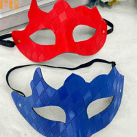 Nouveau Masque d'Halloween en PVC à motif équerre de pétale, multicolore, mystérieux et haut de gamme, pour fête costumée, anniversaire, cosplay, pour homme