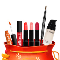 Kit de maquillage tout-en-un, ensemble cosmétique, fard à paupières, rouge à lèvres, anticernes, fond de teint, étui pour pinceaux, pour salon de beauté