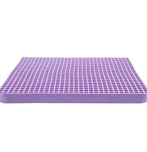 King Size Memory Foam Bedroom Violet Resin TPE Cool Vented with Gel Grid Mattress Topper Protector