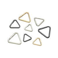 Accessoires de quincaillerie pour sacs professionnels de haute qualité, en alliage de zinc, 19 mm, 25 mm, nickel brillant, or, crochets à ressort triangulaires en métal