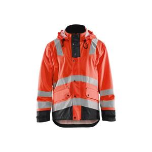 BLAKLADER - 4302200355994XL Chaqueta de lluvia Hi-Vis Nivel 2 Rojo/Negro-EAN 7330509570654 PROTECCIÓN TODO TIEMPO - Product Image 1