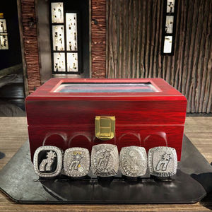 Anillo de Campeón de la Liga de Baloncesto Personalizable de los Spurs, Juego de 5 Anillos, Anillo de Fanático de Duncan, Anillo Clásico para Hombre, Chapado en Oro de 18K, Aleación, <span class=keywords><strong>Allen</strong></span> - Product Image 3