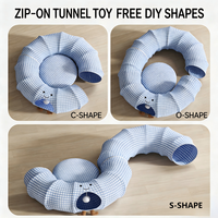 Lit tunnel pour chat, écologique, durable, pliable, utilisable toute l'année, grotte rafraîchissante semi-fermée, cachette interactive, jouet pour chaton, animal de compagnie