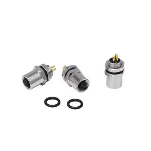 Разъем M5 серии 60В, <span class=keywords><strong>2</strong></span>-контактный, 3-контактный, 4-контактный, штекерный и гнездовой, для монтажа на панель, под пайку, с металлическими винтовыми фиксаторами, водонепроницаемый - Product Image 1