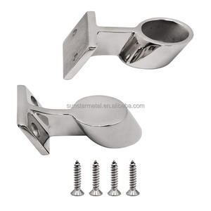 Nueva base de tubo de pasamanos de barco de acero inoxidable <span class=keywords><strong>316</strong></span> para extremo central delantero - Product Image 3