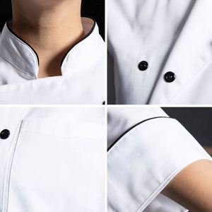 Unico Lr Uniforme Du Cuisinier Cooking Restaurant Kitchen Custom Waterproof Sell Hibachi White <b>Chef</b> Uniform Unisex - Product Image 4