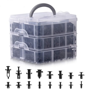 620 Pcs Auto Fastener <strong>Clip</strong> Car Retainer Kit, <strong>Plastic</strong> Fasteners Kit Fender Rivets Kits 16 Most Popular Sizes - Product Image 2