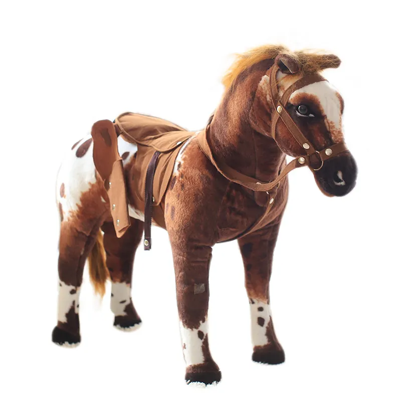 Custom Creative Simulation Plush Toy Animal Horse Doll Decorative Furniture Horse Plush Pillows