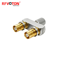 Adaptateur de type T .6/5.6 75 Ohm pour système de distribution vidéo à 3 voies, installation de système de distribution, connecteur coaxial RF