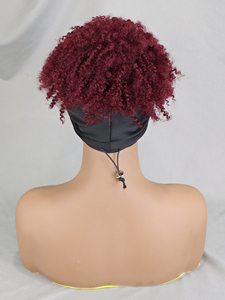 Perruque <span class=keywords><strong>Bandeau</strong></span> Afro Kinky Bouclée en <span class=keywords><strong>Cheveux</strong></span> Humains Courts 99J pour Femmes Noires - Vente en Gros - Product Image 2