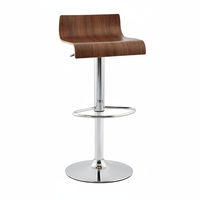 Tabouret de bar moderne en cuir pour hôtel, salle à manger, cuisine