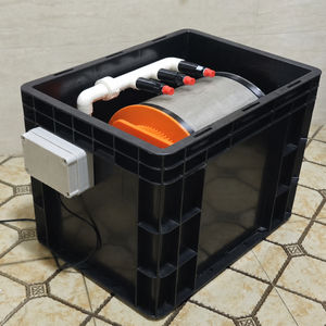 Microfiltro <span class=keywords><strong>a</strong></span> Tamburo Rotante Compatto con Lavaggio Automatico, Rete in Acciaio Inox 200 Mesh per Piccoli Stagni Koi e Acquacoltura - Product Image 6