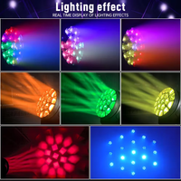 Lampe à tête mobile œil d'abeille 19x40W 7 modes de canaux intégrés Système de mélange de couleurs haute luminosité pour piste de danse Disco Party DJ