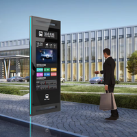 Mobilier d'extérieur, station d'arrêt de bus électronique intelligente, machine publicitaire verticale Lcd, panneau d'affichage numérique