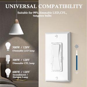 Interek Interruptor de Atenuación de Pared para Luces LED, Regulador Triac ELV de 600W, Unidireccional, 3 Vías, Listado por UL, 0-10V - Product Image 5