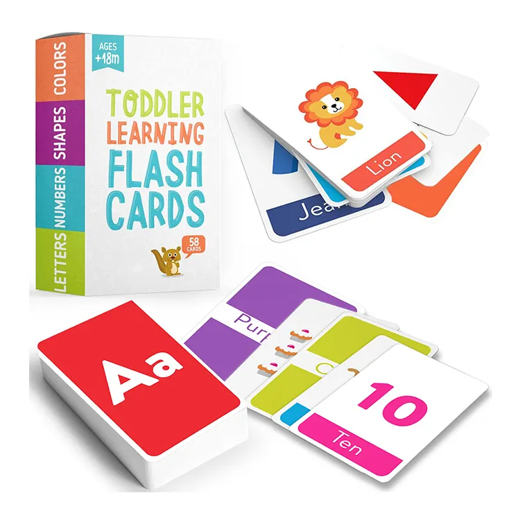 Uli Onderwijs Peuter Flash Kaarten Afdrukken Alfabet Kids Engels Baby Flash Kaarten Voor Kinderen Educatief