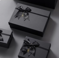 Boîte cadeau chic noire mate