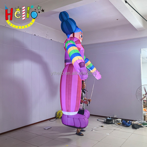 Mascota de dibujos animados en movimiento inflable encantadora personalizada de fábrica disfraz de payaso inflable publicitario - Product Image 3