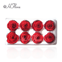 Wanddekoration für Hochzeiten - HFloral Marke 4-5cm Luxuriöse Seiden-Kunstblumen Rosenköpfe