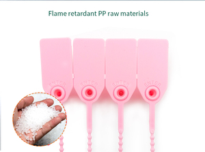 Scellés de sécurité en plastique de 250 mm avec étiquette suspendue pour extincteur, logistique express, avec impression personnalisée du logo et du numéro - Product Image 2