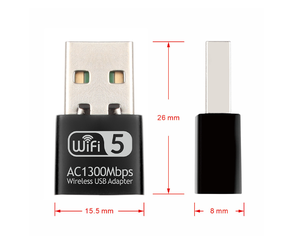 Mini <span class=keywords><strong>carte</strong></span> sans fil double bande Gigabit réseau wifi ordinateur portable de bureau reçoit l'émetteur - Product Image 6