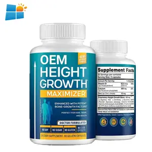 OEM/ODM/OBM Height Growth Maximizer Natural Height Growth Capsule With Calcium For Adults Kids Bone Strength