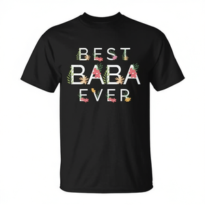 Meilleur t-shirt floral Baba Ever pour hommes et femmes, cadeau - Product Image 2